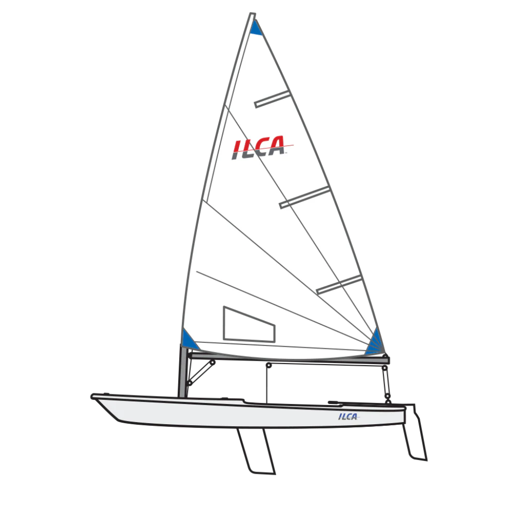 ILCA 6 dinghy boat
